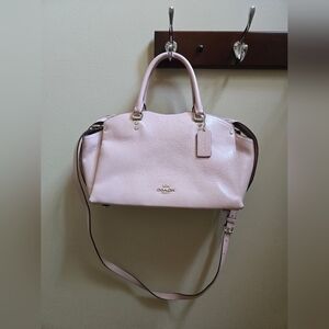 Coach Pink Leather Shoulder Bag